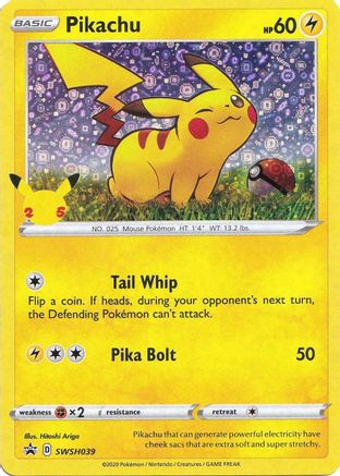 Pikachu SWSH039 - Promo - Holofoil