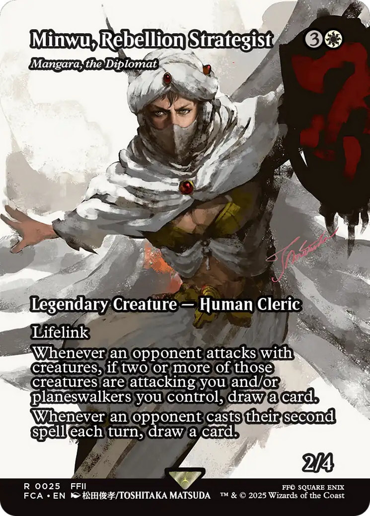 Minwu, Rebellion Strategist - Mangura, the Diplomat (Showcase) (FCA-025) - FINAL FANTASY: Through the Ages Foil