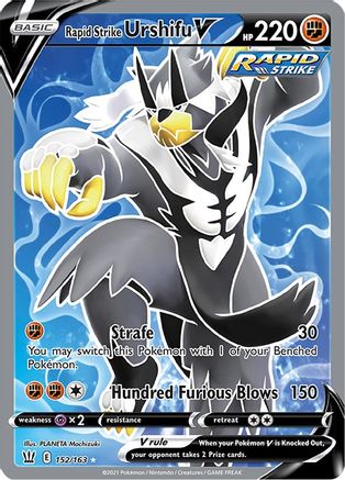 Rapid Strike Urshifu V (Full Art) 152/163/163 - Ultra Rare - Holofoil