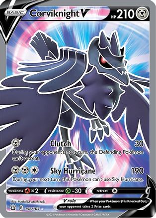 Corviknight V (Full Art) 156/163/163 - Ultra Rare - Holofoil