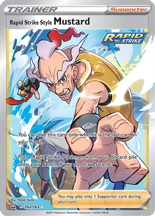 Rapid Strike Style Mustard (Full Art) 162/163/163 - Ultra Rare - Holofoil