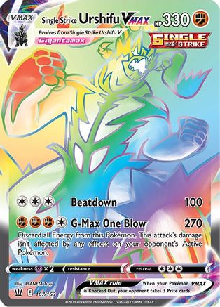 Single Strike Urshifu VMAX (Secret) 167/163/163 - Secret Rare - Holofoil