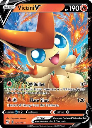 Victini V 021/163/163 - Ultra Rare - Holofoil