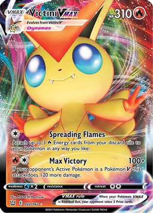 Victini VMAX 022/163/163 - Ultra Rare - Holofoil