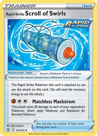 Rapid Strike Scroll of Swirls 131/163/163 - Uncommon
