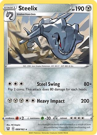 Steelix 099/163/163 - Holo Rare - Holofoil