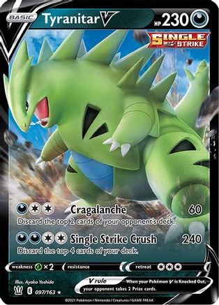 Tyranitar V 097/163/163 - Ultra Rare - Holofoil