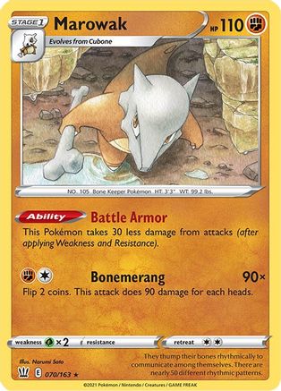 Marowak 070/163/163 - Rare