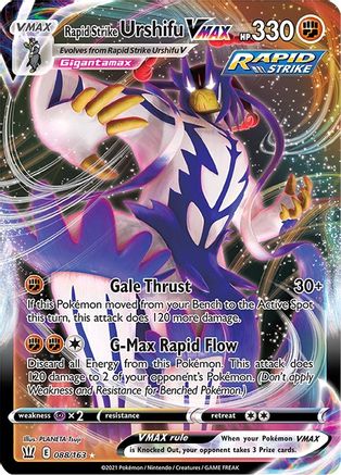 Rapid Strike Urshifu VMAX 088/163/163 - Ultra Rare - Holofoil