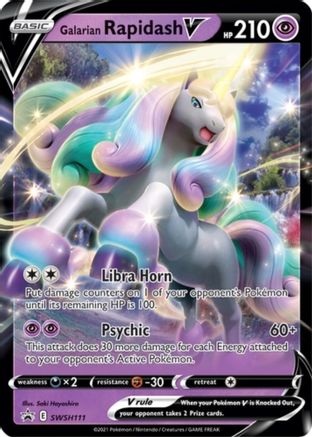 Galarian Rapidash V SWSH111/307 - Promo - Holofoil