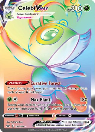 Celebi VMAX (Secret) 199/198/198 - Secret Rare - Holofoil
