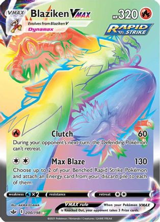 Blaziken VMAX (Secret) 200/198/198 - Secret Rare - Holofoil