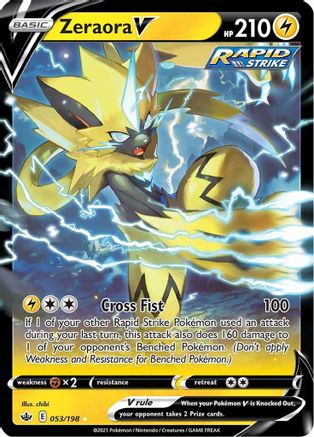 Zeraora V 053/198/198 - Ultra Rare - Holofoil