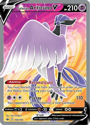 Galarian Articuno V (Full Art) 169/198/198 - Ultra Rare - Holofoil
