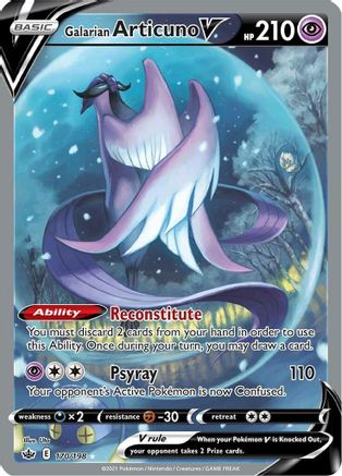 Galarian Articuno V (Alternate Full Art) 170/198/198 - Ultra Rare - Holofoil