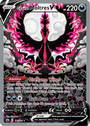 Galarian Moltres V (Alternate Full Art) 177/198/198 - Ultra Rare - Holofoil