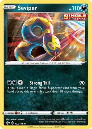 Seviper 102/198/198 - Rare