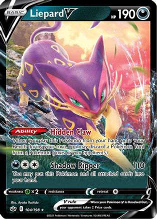 Liepard V 104/198/198 - Ultra Rare - Holofoil
