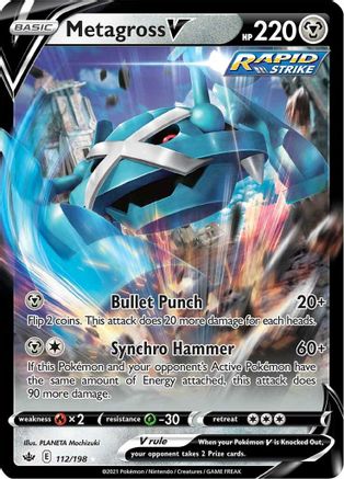 Metagross V 112/198/198 - Ultra Rare - Holofoil