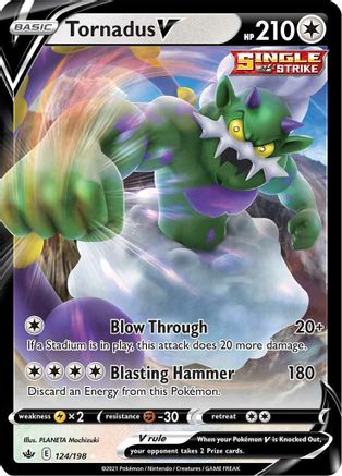 Tornadus V 124/198/198 - Ultra Rare - Holofoil