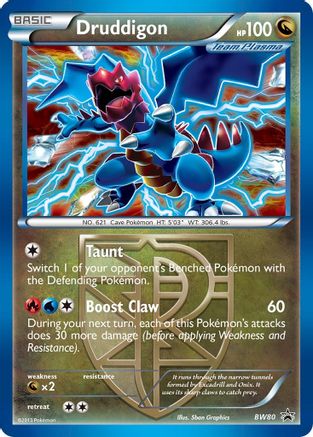 Druddigon (Team Plasma) BW80 - Promo - Holofoil