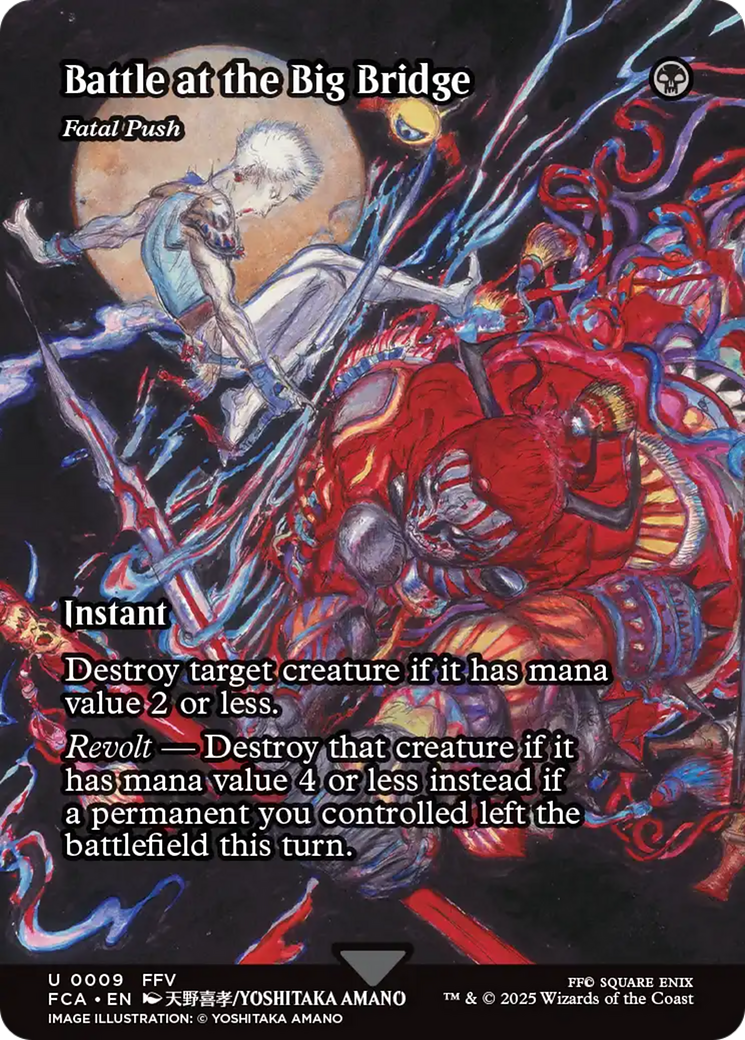 Battle at the Big Bridge - Fatal Push (Showcase) (FCA-009) - FINAL FANTASY: Through the Ages Foil