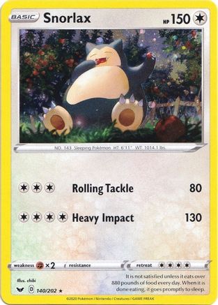 Snorlax 140/202 - Promo - Holofoil