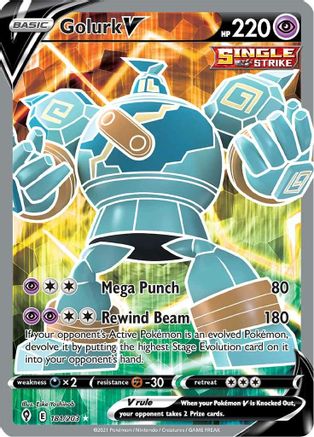 Golurk V (Full Art) 181/203/203 - Ultra Rare - Holofoil