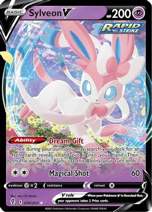 Sylveon V 074/203/203 - Ultra Rare - Holofoil