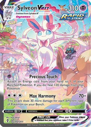 Sylveon VMAX (Alternate Art Secret) 212/203/203 - Secret Rare - Holofoil