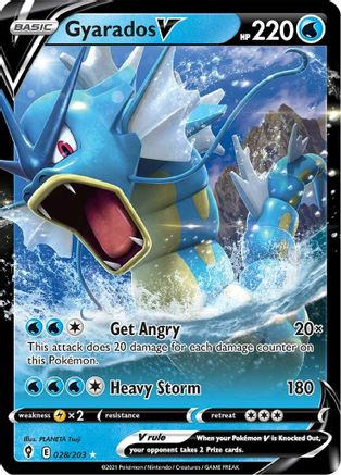 Gyarados V 028/203/203 - Ultra Rare - Holofoil