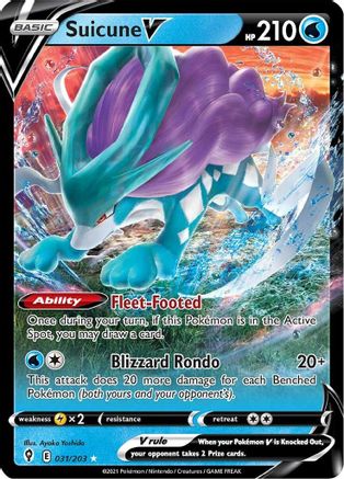 Suicune V 031/203/203 - Ultra Rare - Holofoil