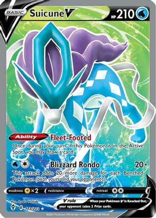 Suicune V (Full Art) 173/203/203 - Ultra Rare - Holofoil