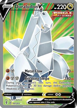 Duraludon V (Full Art) 197/203/203 - Ultra Rare - Holofoil