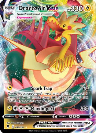 Dracozolt VMAX 059/203/203 - Ultra Rare - Holofoil