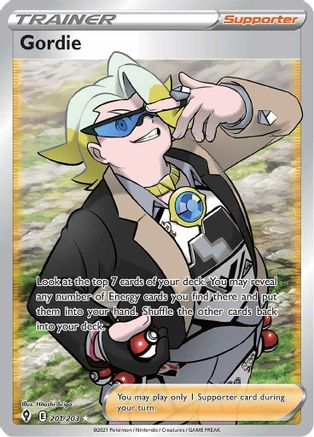 Gordie (Full Art) 201/203/203 - Ultra Rare - Holofoil