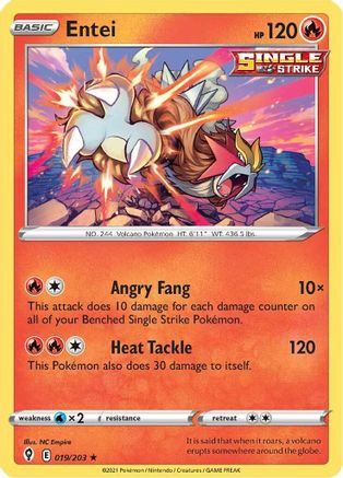 Entei 019/203/203 - Holo Rare - Holofoil