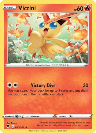 Victini 020/203/203 - Holo Rare - Holofoil
