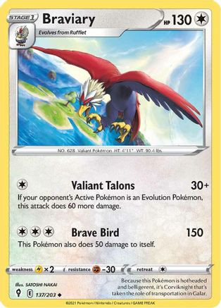 Braviary 137/203/203 - Uncommon