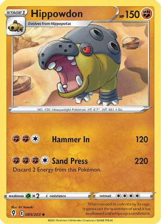 Hippowdon 085/203/203 - Uncommon