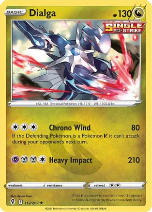 Dialga 112/203/203 - Holo Rare - Holofoil