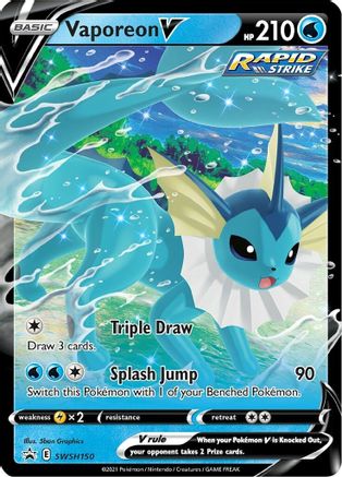 Vaporeon V SWSH150/307 - Promo - Holofoil
