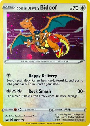 Special Delivery Bidoof SWSH177/307 - Promo - Holofoil