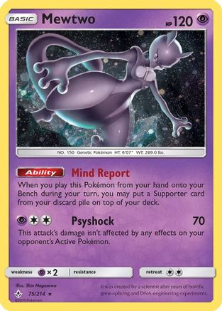 Mewtwo 075/214 - Promo - Holofoil
