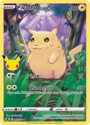 Pikachu 005/025/25 - Holo Rare - Holofoil