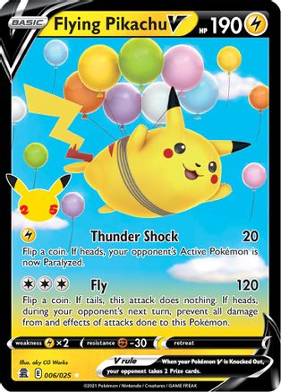 Flying Pikachu V 006/025/25 - Ultra Rare - Holofoil