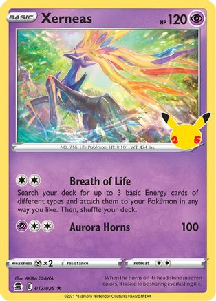 Xerneas 012/025/25 - Holo Rare - Holofoil