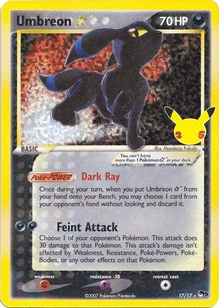 Umbreon Star 017/17/25 - Classic Collection - Holofoil