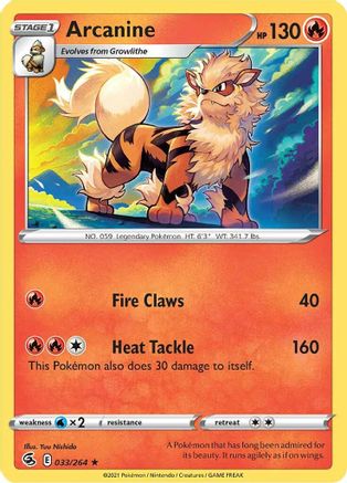 Arcanine 033/264/264 - Rare
