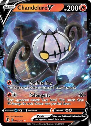 Chandelure V 039/264/264 - Ultra Rare - Holofoil